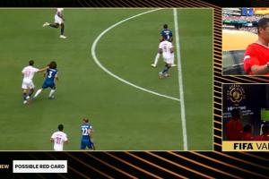 超级大乐透开奖结果-急了？内维斯无球下拉扯库库头发，裁判查看VAR后将他红牌罚下